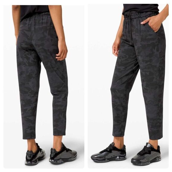 Lululemon Keep Moving Pant 7/8 High-Rise Incognito Camo Multi Grey Size 8 - Picture 1 of 15